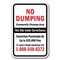 Signmission 18 in Height, 0.12 in Width, Aluminum, A-1218 No Dumping - NoCommCU, A-1218 No Dumping - NoCommCU A-1218 No Dumping - NoCommCU - alternate 1